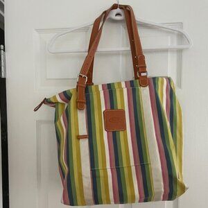 BRIC'S  Milano 2 in 1 Pastel Striped Tote